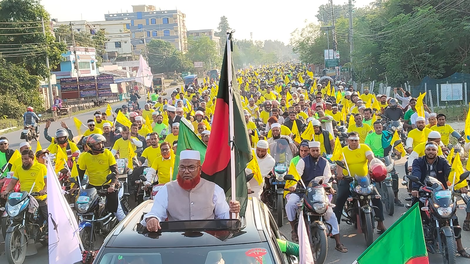 মেহেরপুরে জামায়াতের বিশাল মোটরসাইকেল শোভাযাত্রা