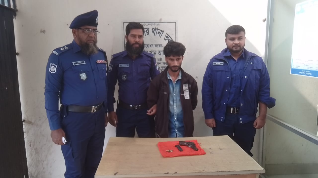 মুজিবনগরে বিদেশি অস্ত্রসহ যুবলীগের সহসভাপতি গ্রেপ্তার