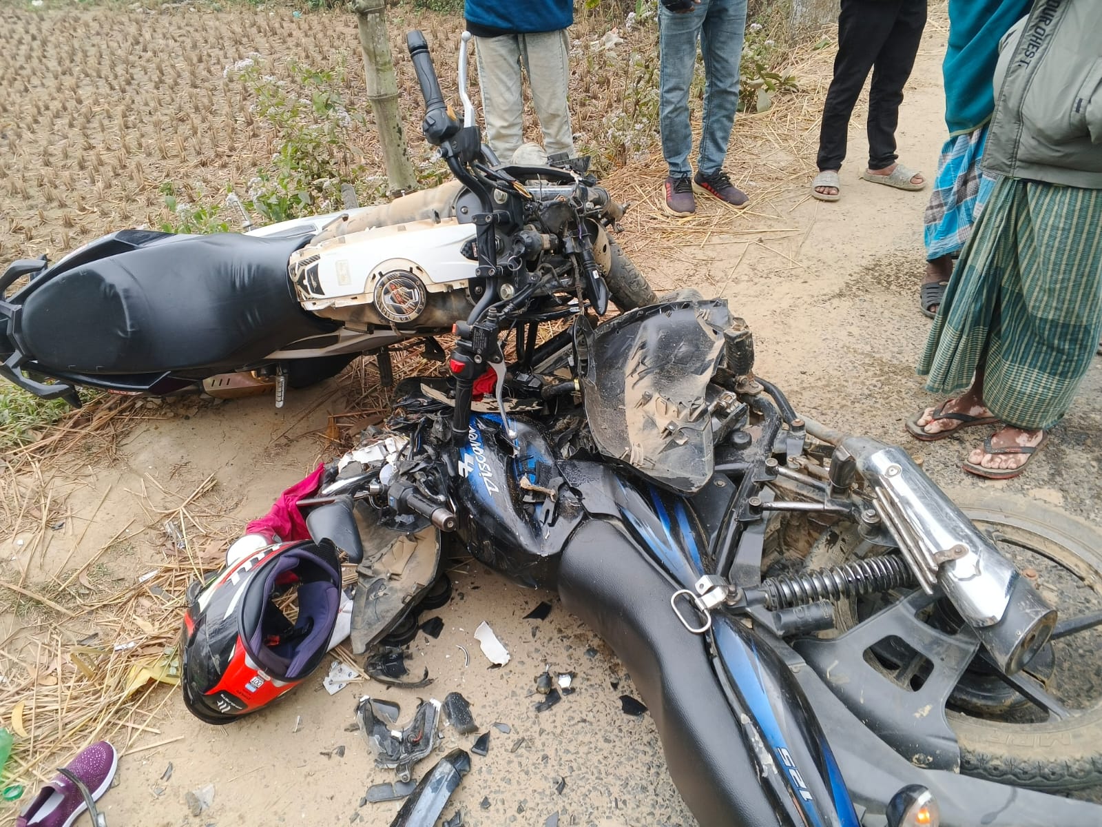 শেরপুরে দুই মোটরসাইকেলের মুখোমুখি সংঘর্ষে নিহত ১, আহত ৩