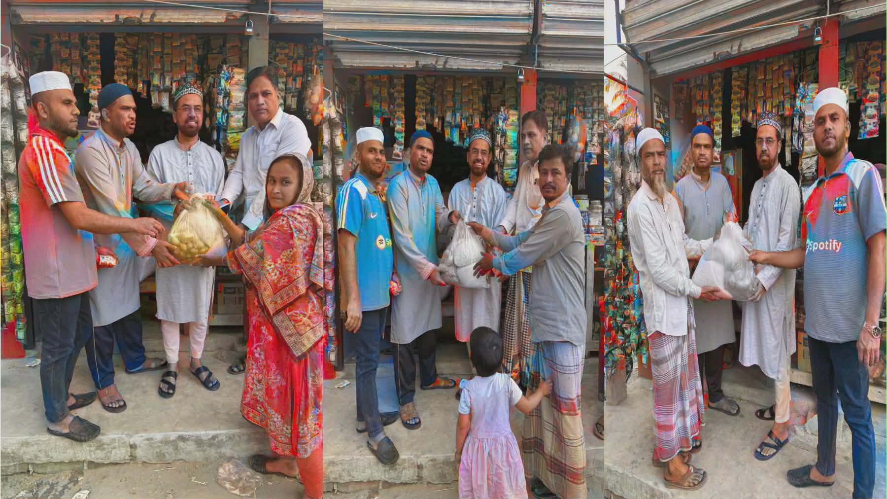 একুশের চেতনায় অসহায় মানুষের পাশে জসিম উদ্দিন মিলকী