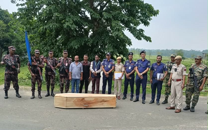 শেরপুর সীমান্তে বিএসএফের মাধ্যমে বাংলাদেশি যুবকের মরদেহ হস্তান্তর